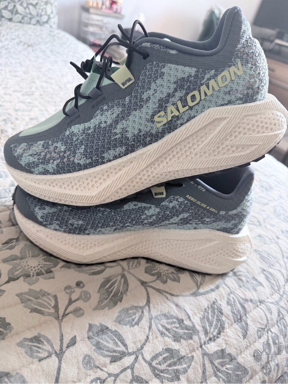 Salomon Women's Running Sneakers - Stormy Weather/Lichen/Vanilla
